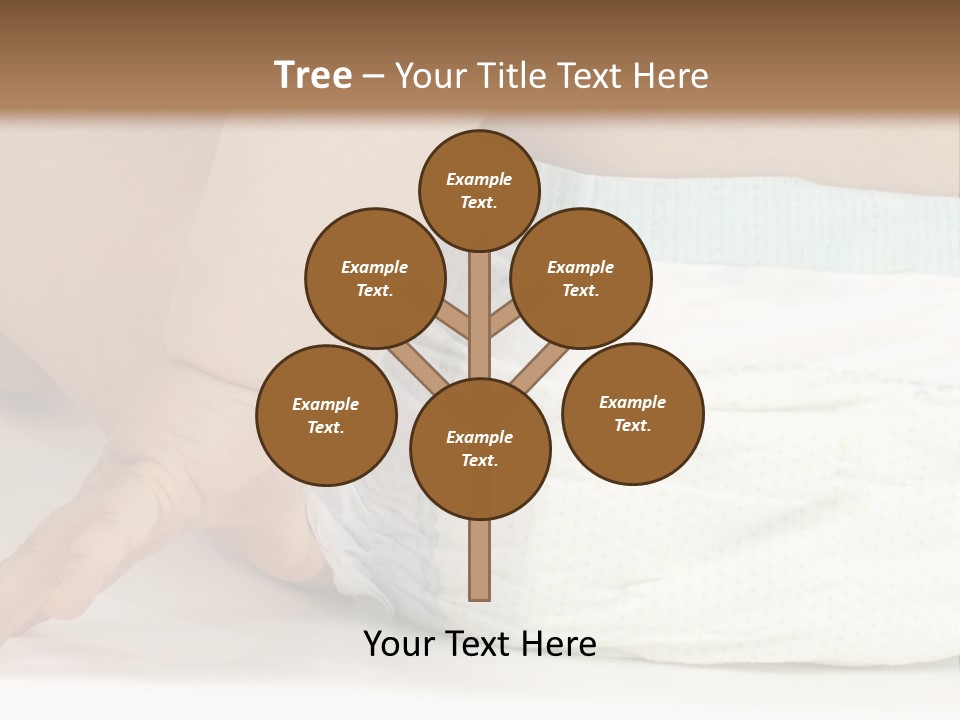 Open Mouth Looking Behind Blond Hair PowerPoint Template