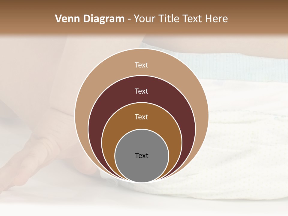 Open Mouth Looking Behind Blond Hair PowerPoint Template