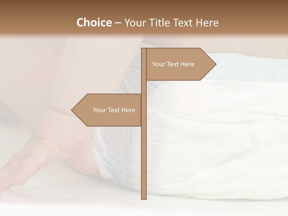 Open Mouth Looking Behind Blond Hair PowerPoint Template