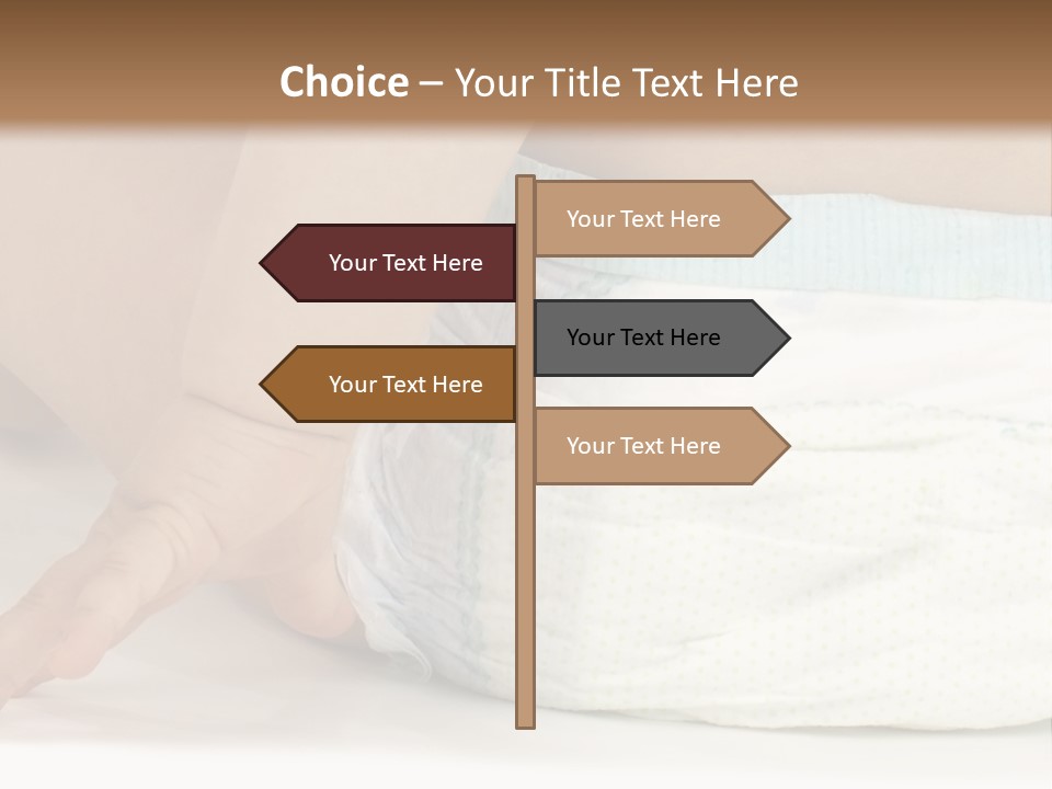 Open Mouth Looking Behind Blond Hair PowerPoint Template