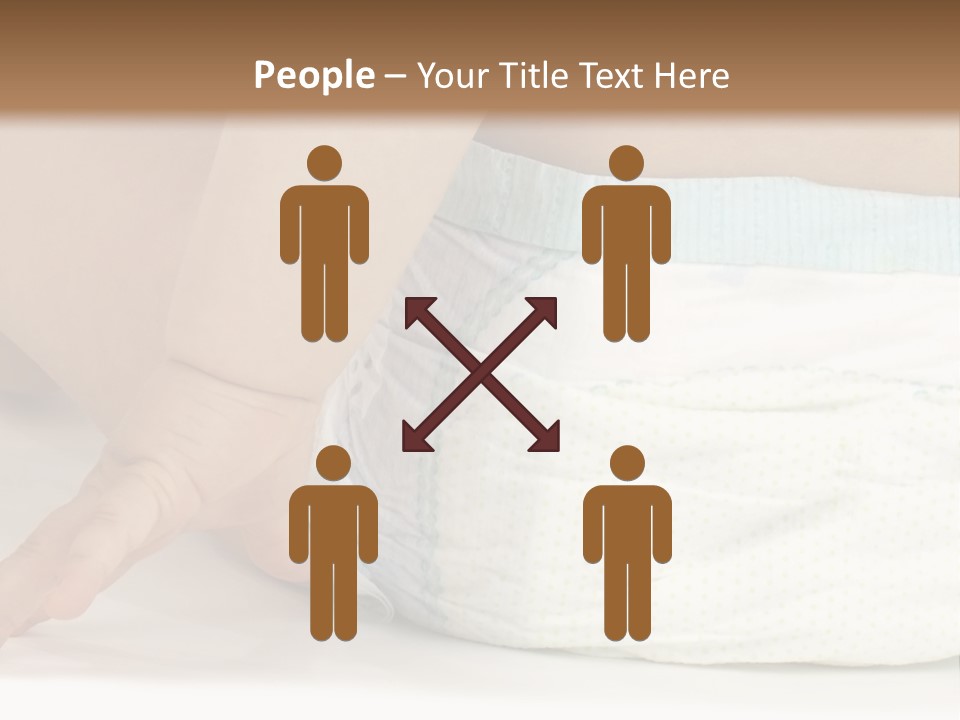 Open Mouth Looking Behind Blond Hair PowerPoint Template