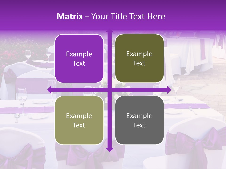 Flower Wineglass Dinner PowerPoint Template