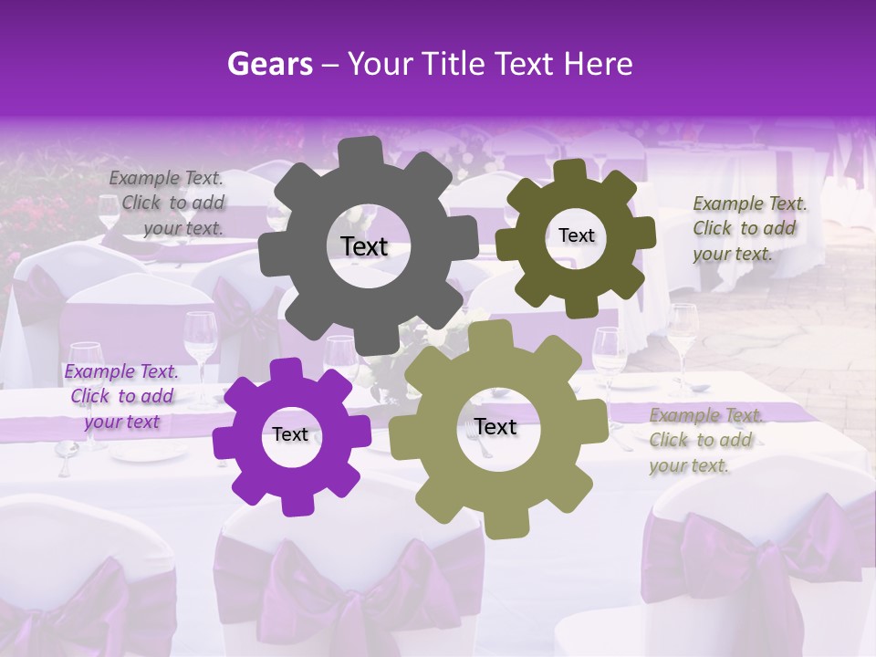 Flower Wineglass Dinner PowerPoint Template