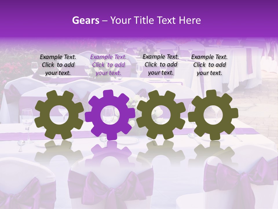 Flower Wineglass Dinner PowerPoint Template