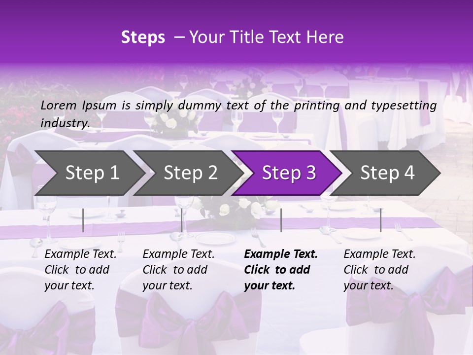 Flower Wineglass Dinner PowerPoint Template