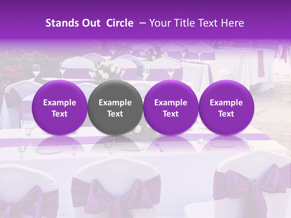 Flower Wineglass Dinner PowerPoint Template