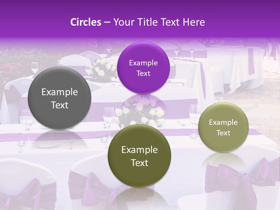 Flower Wineglass Dinner PowerPoint Template