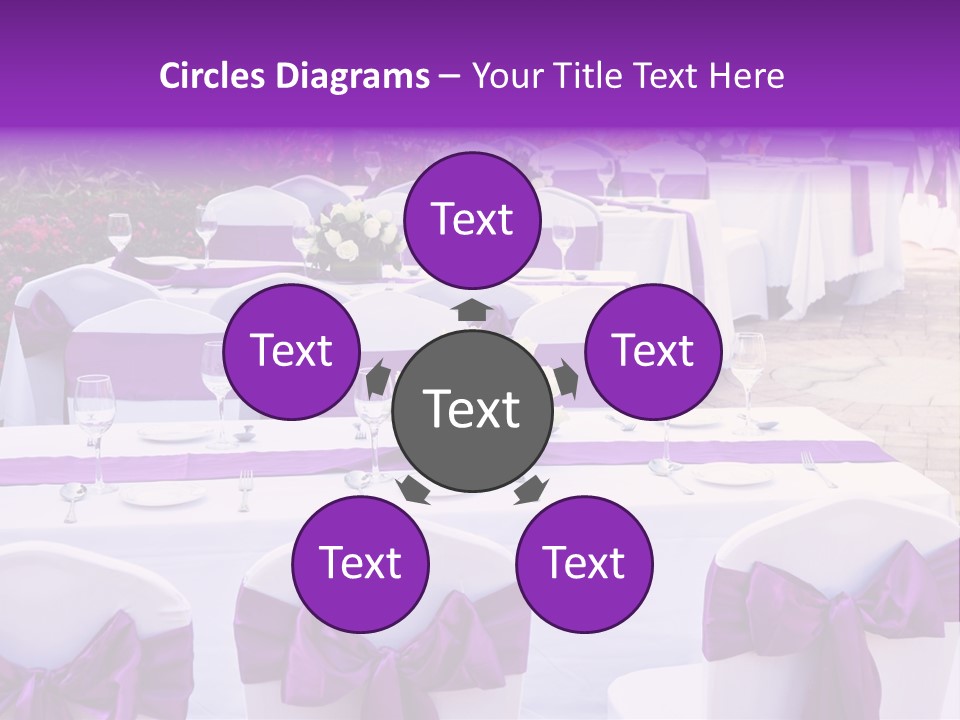 Flower Wineglass Dinner PowerPoint Template