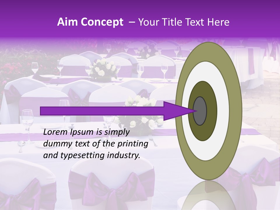 Flower Wineglass Dinner PowerPoint Template