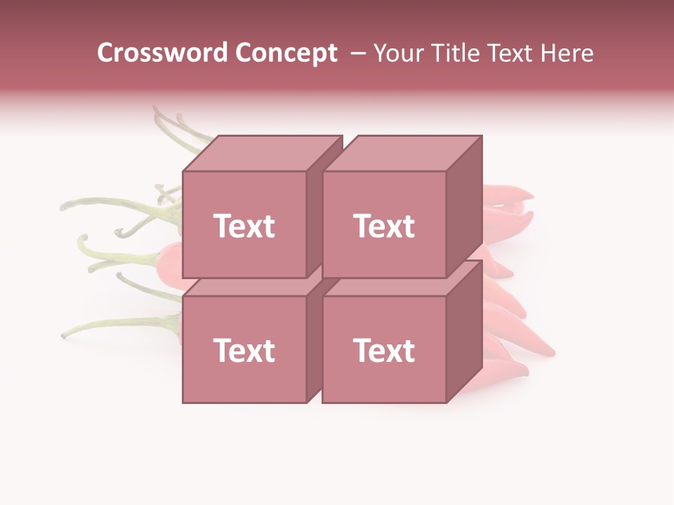 Pile Capsicum Annuum Produce PowerPoint Template