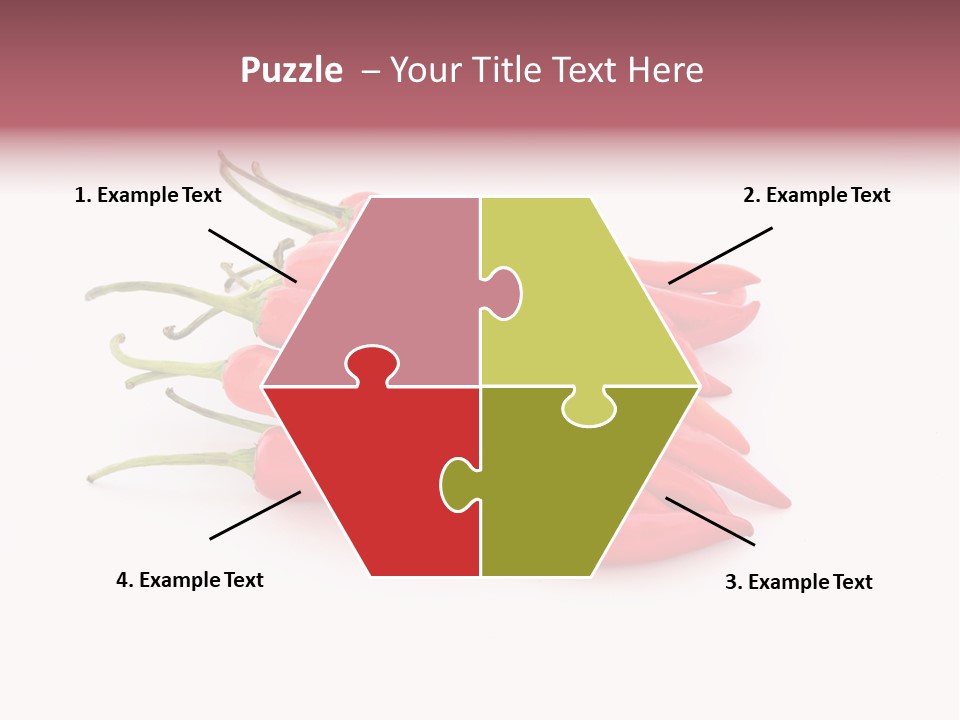 Pile Capsicum Annuum Produce PowerPoint Template