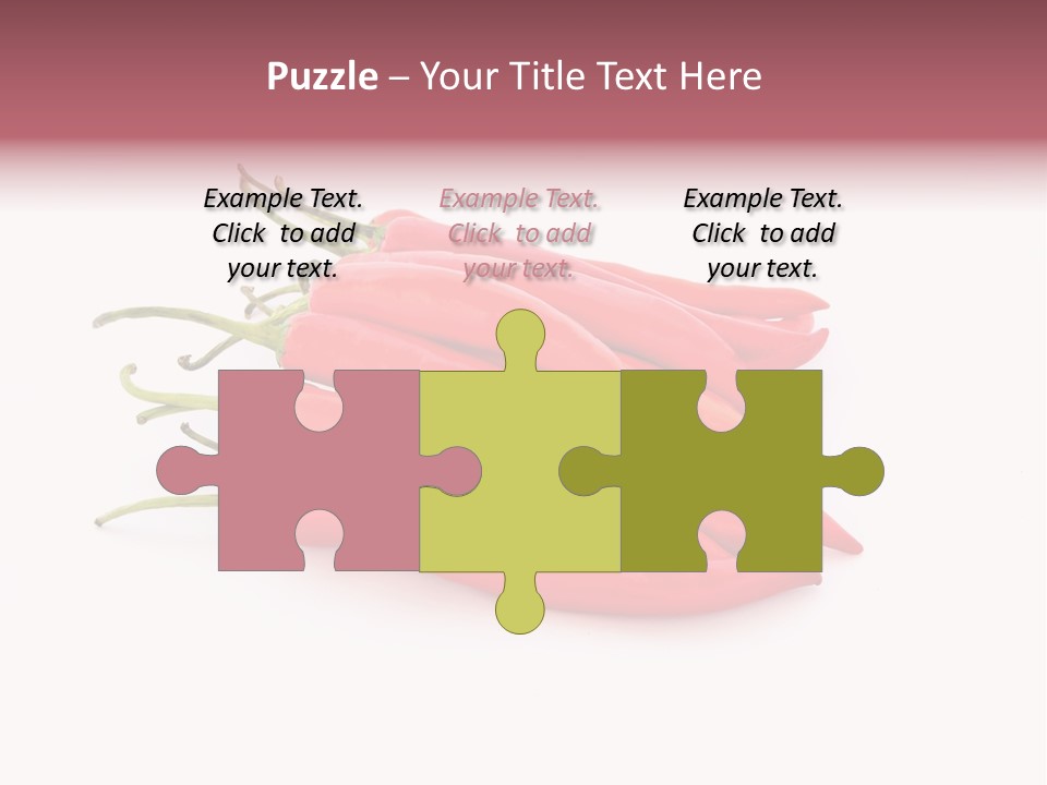 Pile Capsicum Annuum Produce PowerPoint Template