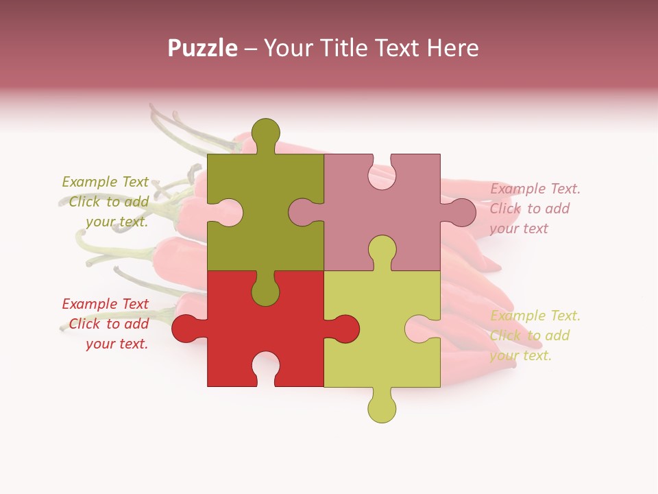 Pile Capsicum Annuum Produce PowerPoint Template