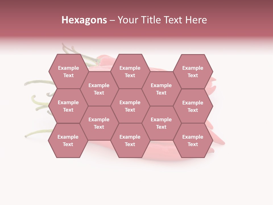 Pile Capsicum Annuum Produce PowerPoint Template