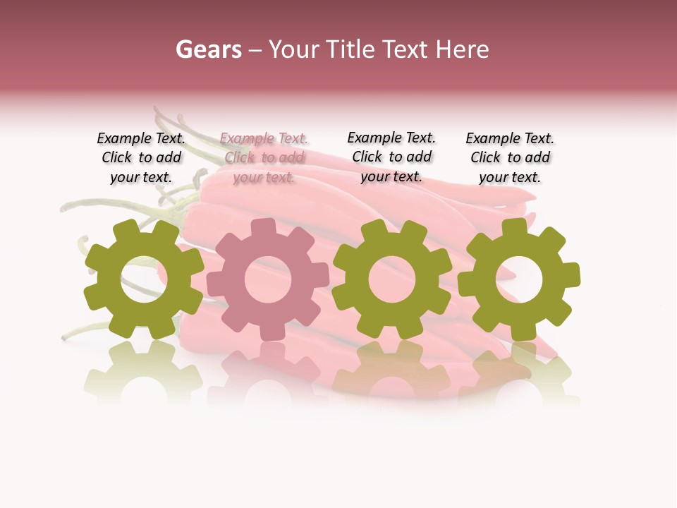 Pile Capsicum Annuum Produce PowerPoint Template