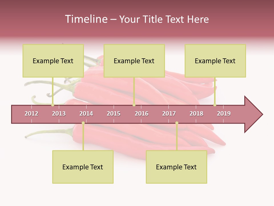 Pile Capsicum Annuum Produce PowerPoint Template