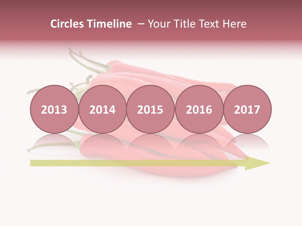Pile Capsicum Annuum Produce PowerPoint Template