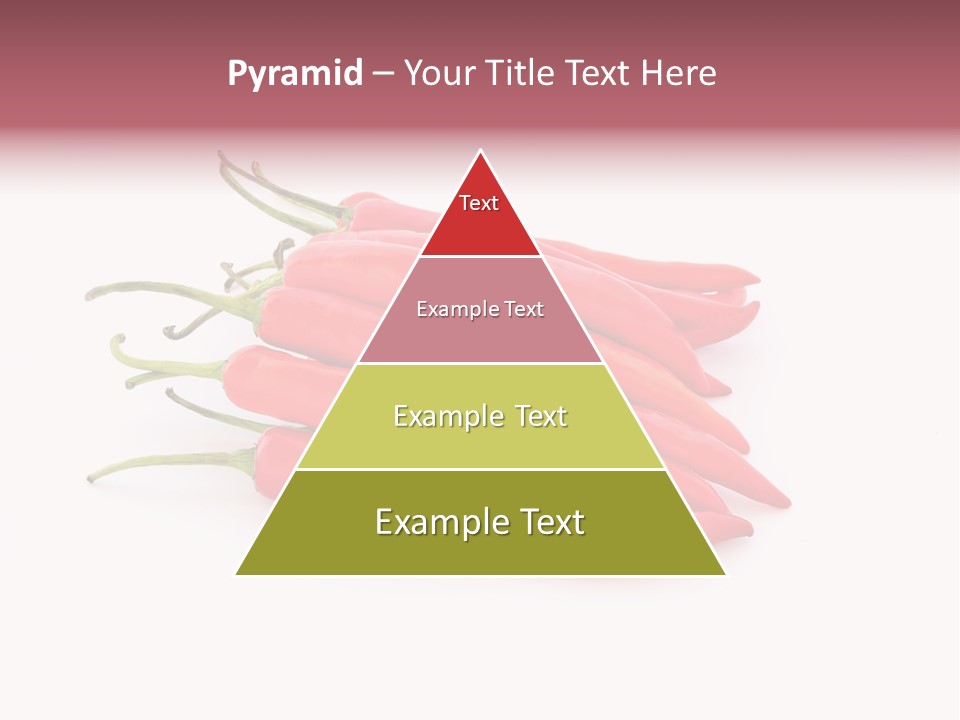 Pile Capsicum Annuum Produce PowerPoint Template