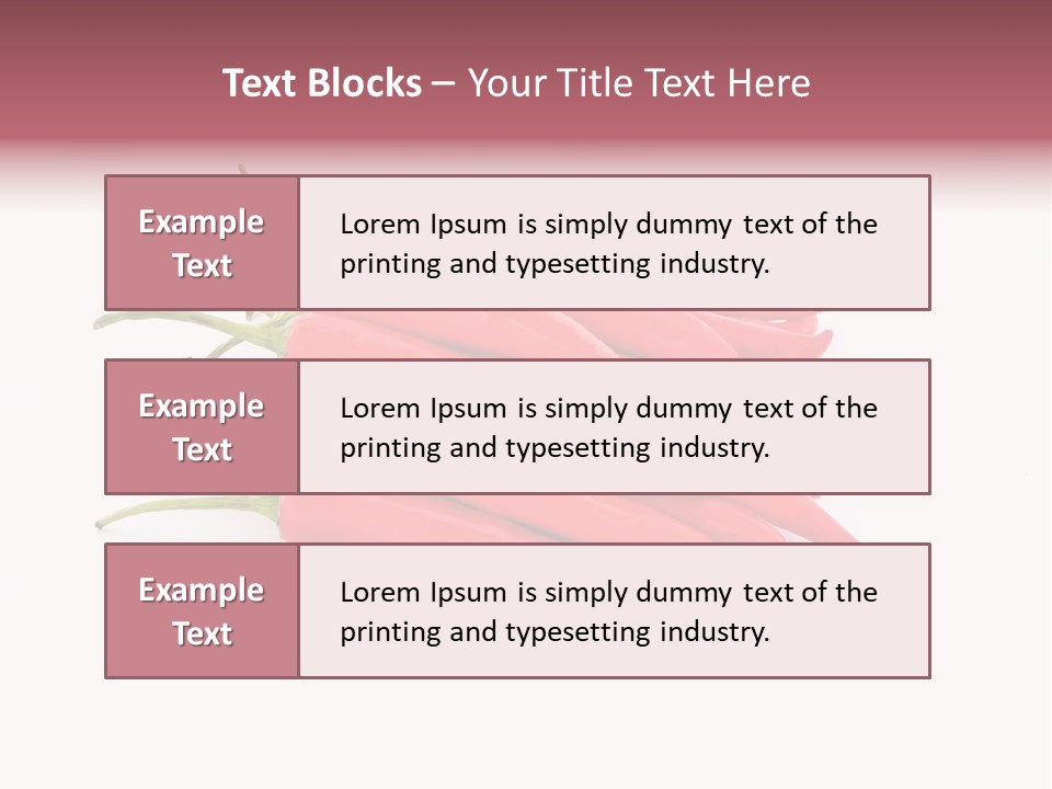Pile Capsicum Annuum Produce PowerPoint Template