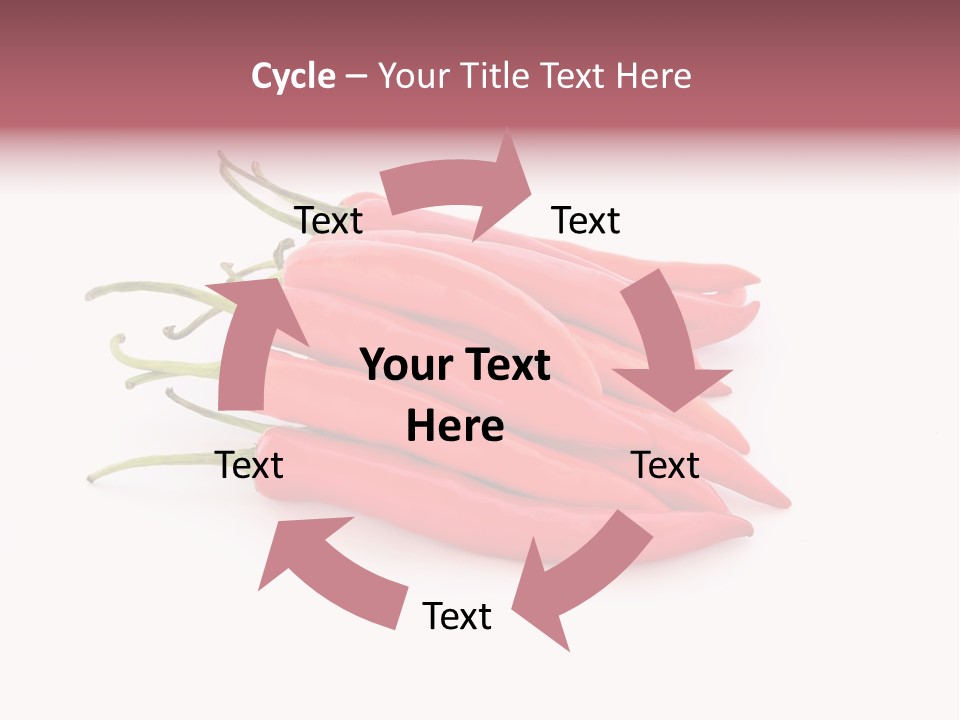 Pile Capsicum Annuum Produce PowerPoint Template