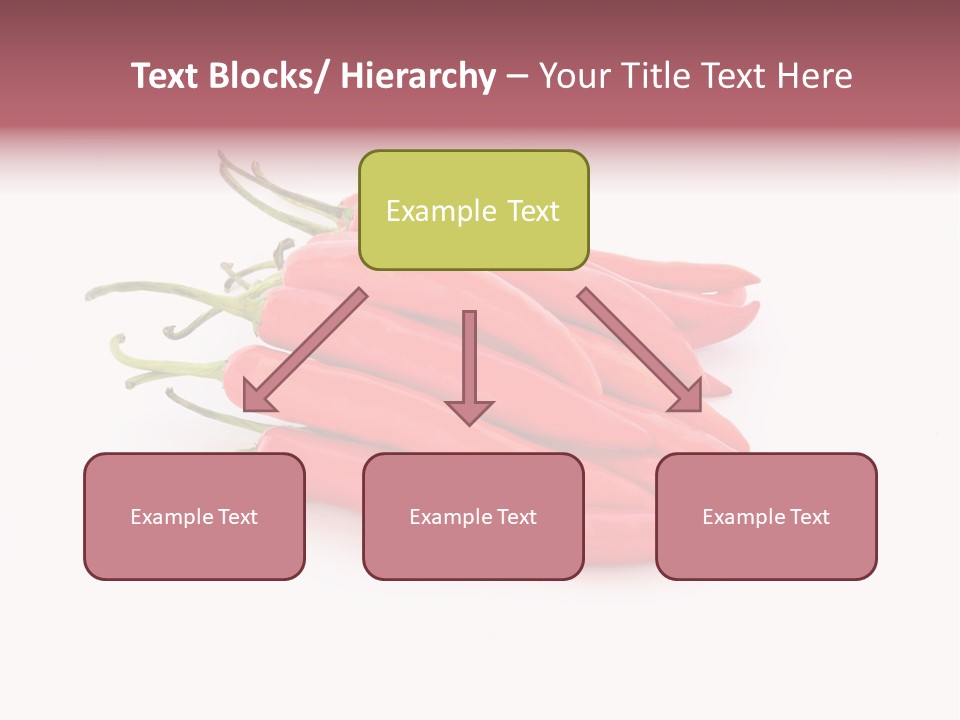 Pile Capsicum Annuum Produce PowerPoint Template