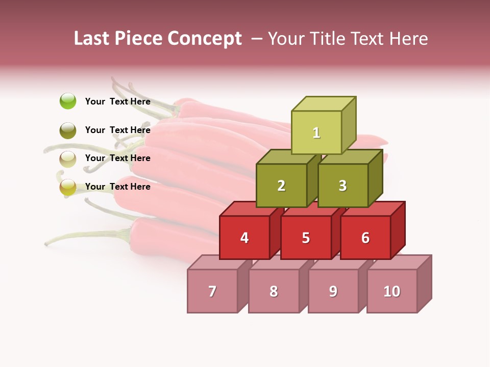 Pile Capsicum Annuum Produce PowerPoint Template