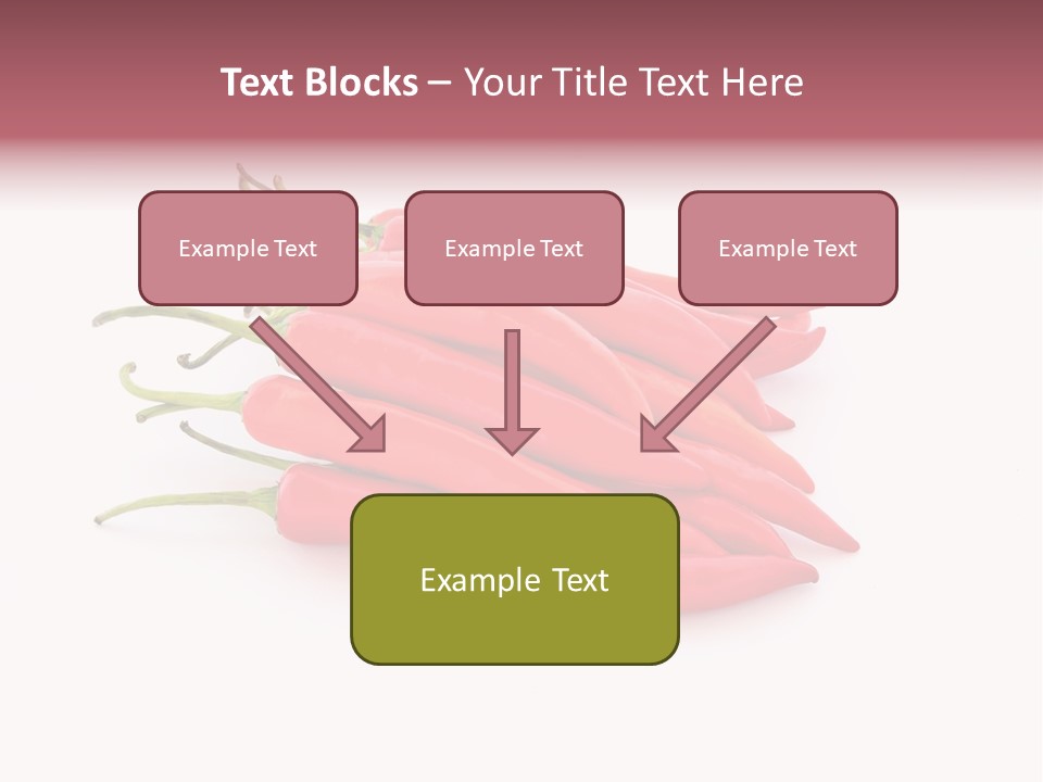 Pile Capsicum Annuum Produce PowerPoint Template