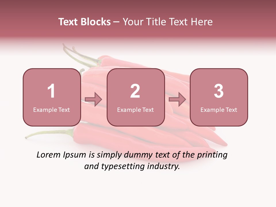 Pile Capsicum Annuum Produce PowerPoint Template