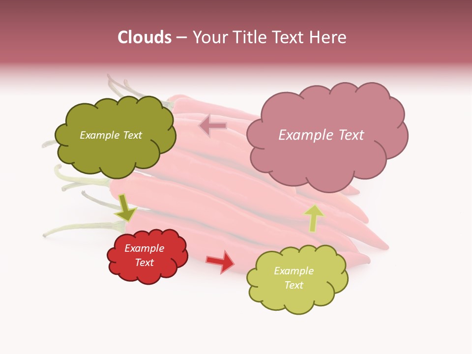 Pile Capsicum Annuum Produce PowerPoint Template
