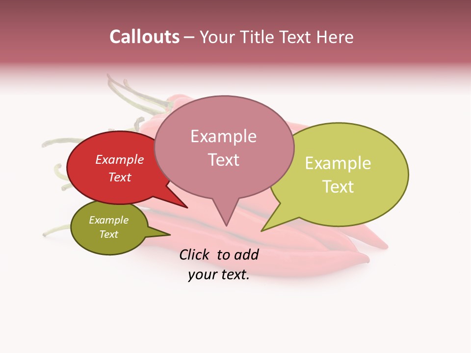 Pile Capsicum Annuum Produce PowerPoint Template