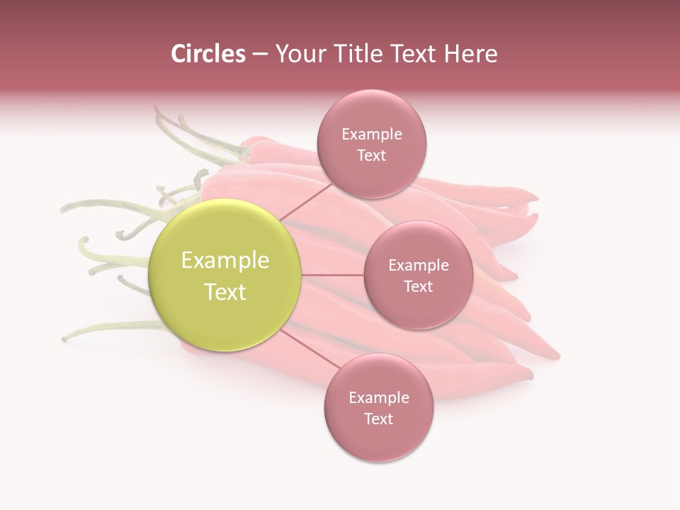 Pile Capsicum Annuum Produce PowerPoint Template