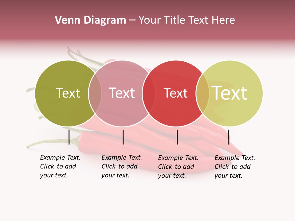 Pile Capsicum Annuum Produce PowerPoint Template
