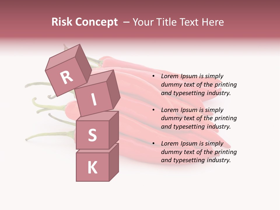 Pile Capsicum Annuum Produce PowerPoint Template