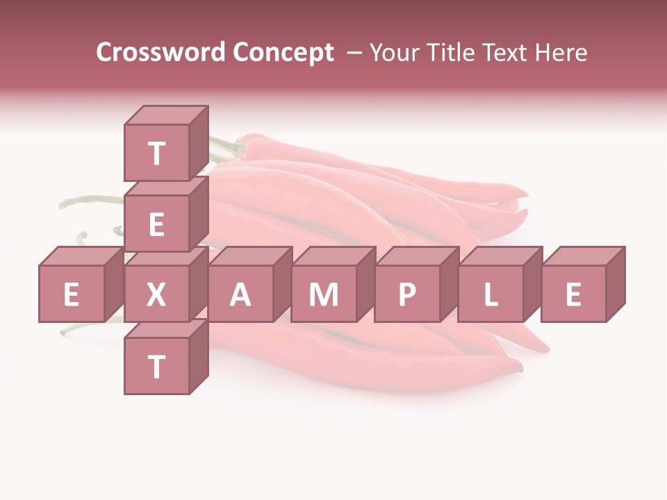 Pile Capsicum Annuum Produce PowerPoint Template
