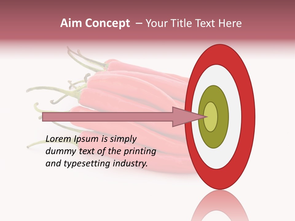 Pile Capsicum Annuum Produce PowerPoint Template
