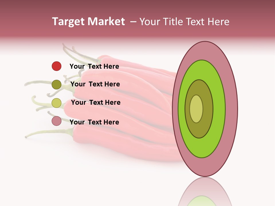 Pile Capsicum Annuum Produce PowerPoint Template