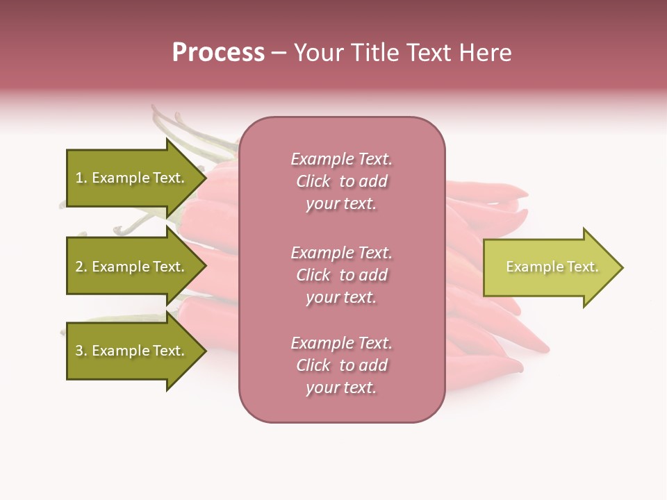 Pile Capsicum Annuum Produce PowerPoint Template