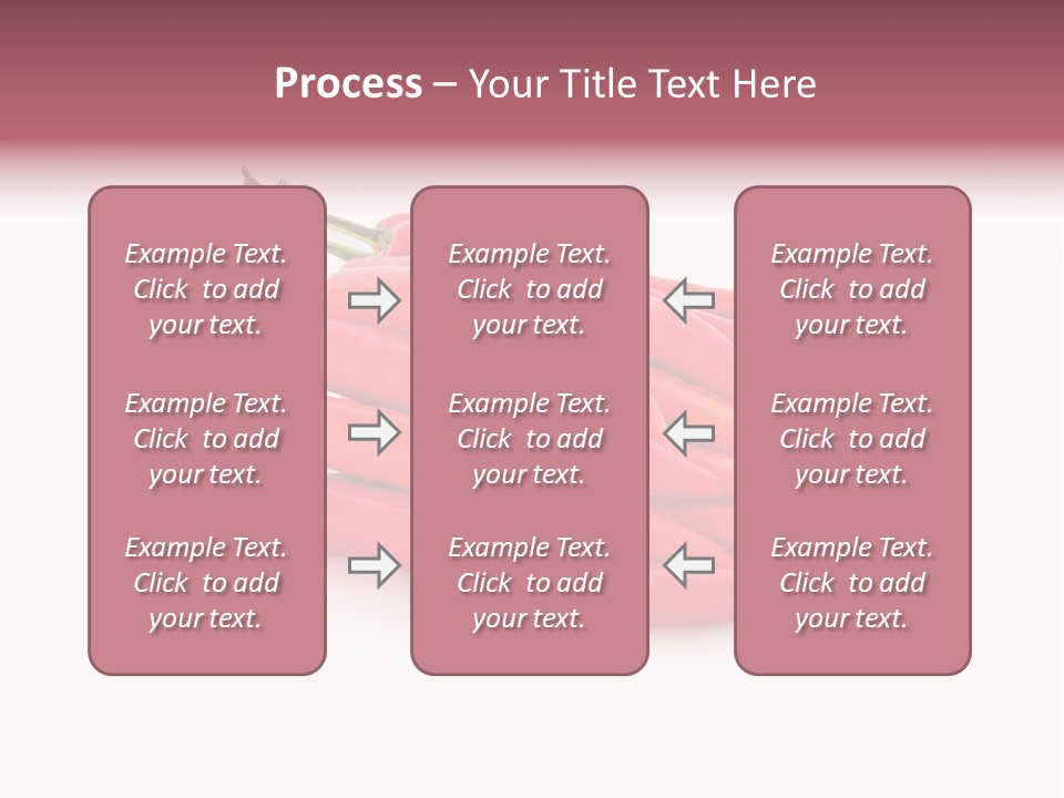 Pile Capsicum Annuum Produce PowerPoint Template