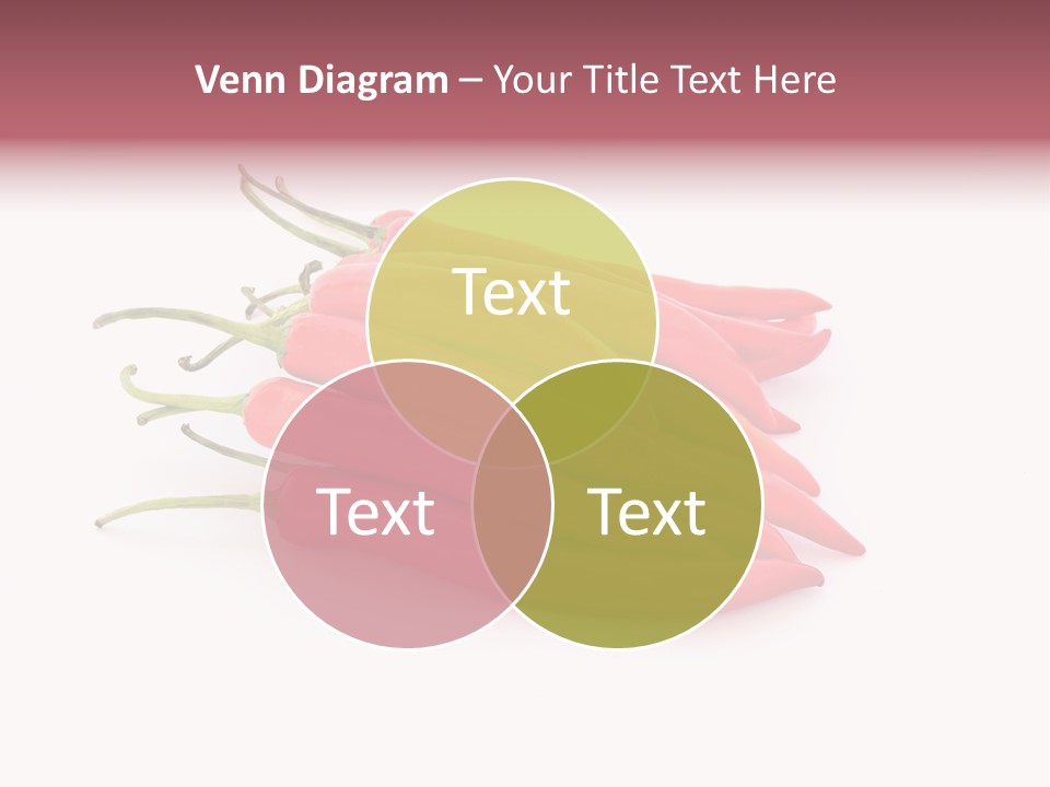 Pile Capsicum Annuum Produce PowerPoint Template