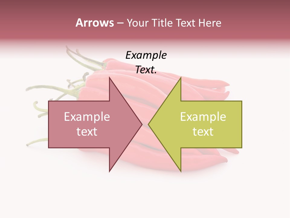 Pile Capsicum Annuum Produce PowerPoint Template