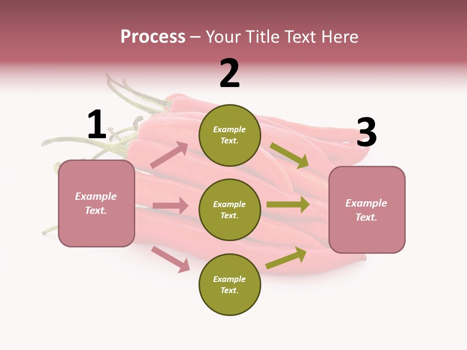 Pile Capsicum Annuum Produce PowerPoint Template