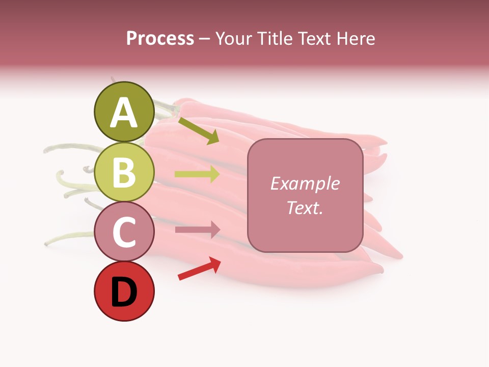 Pile Capsicum Annuum Produce PowerPoint Template