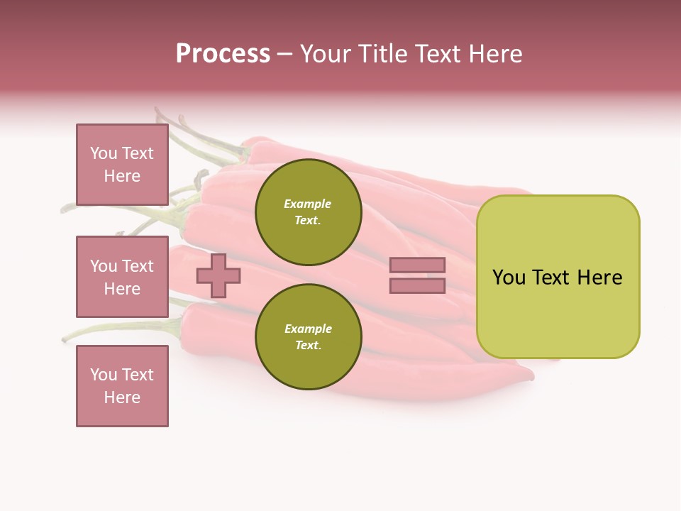 Pile Capsicum Annuum Produce PowerPoint Template
