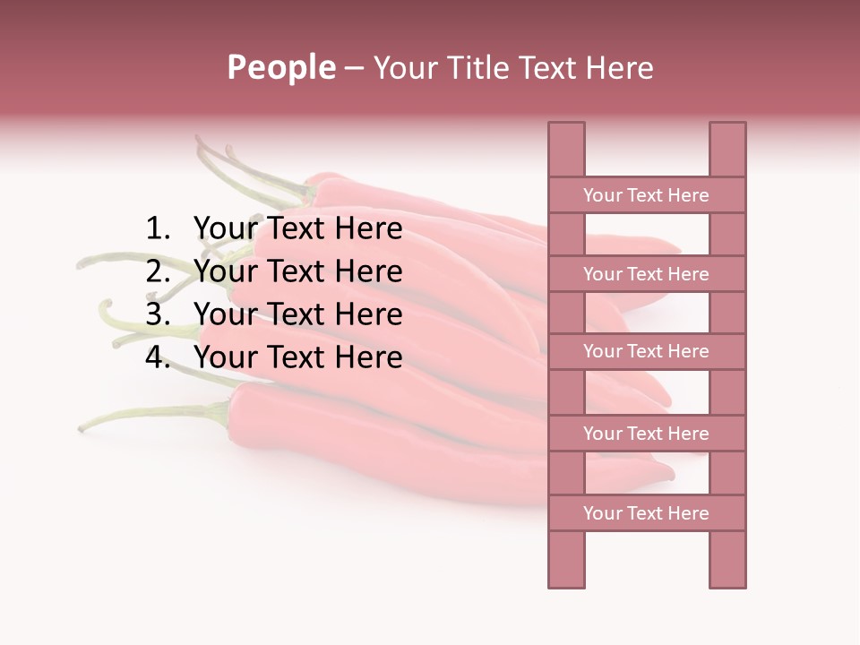 Pile Capsicum Annuum Produce PowerPoint Template