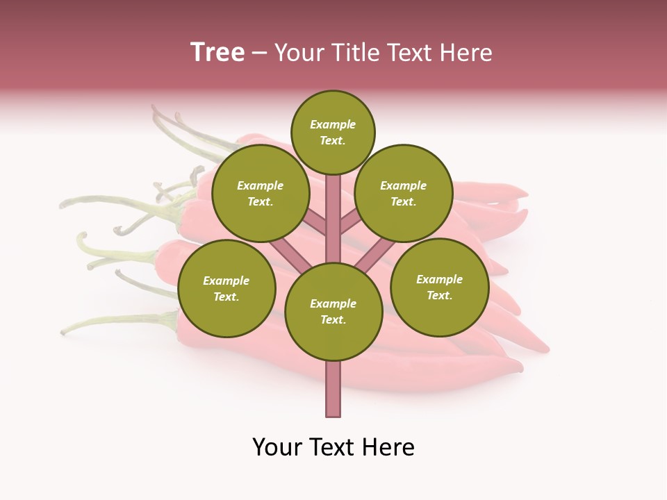 Pile Capsicum Annuum Produce PowerPoint Template