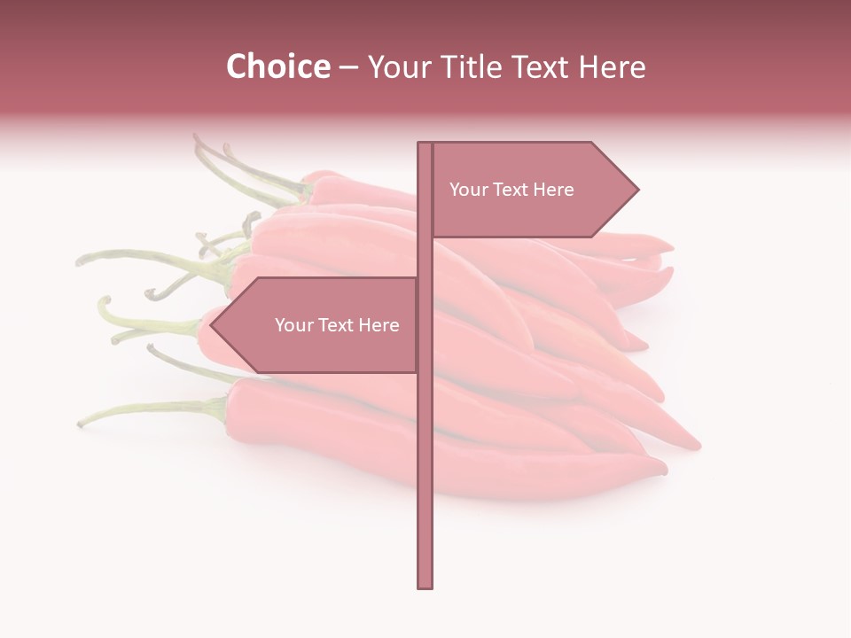 Pile Capsicum Annuum Produce PowerPoint Template