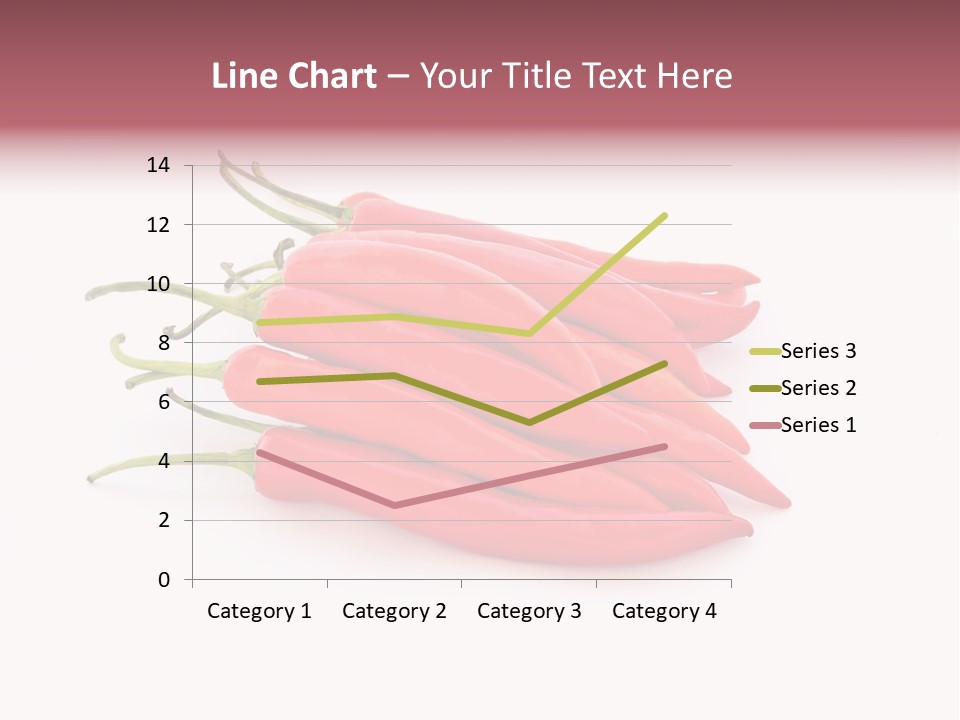 Pile Capsicum Annuum Produce PowerPoint Template