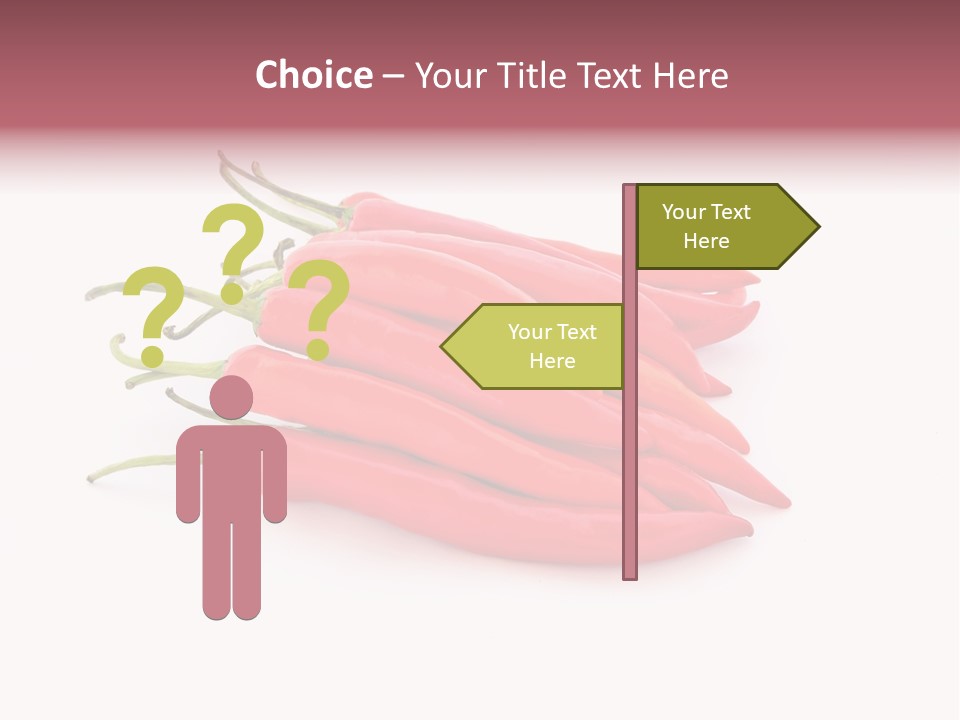 Pile Capsicum Annuum Produce PowerPoint Template