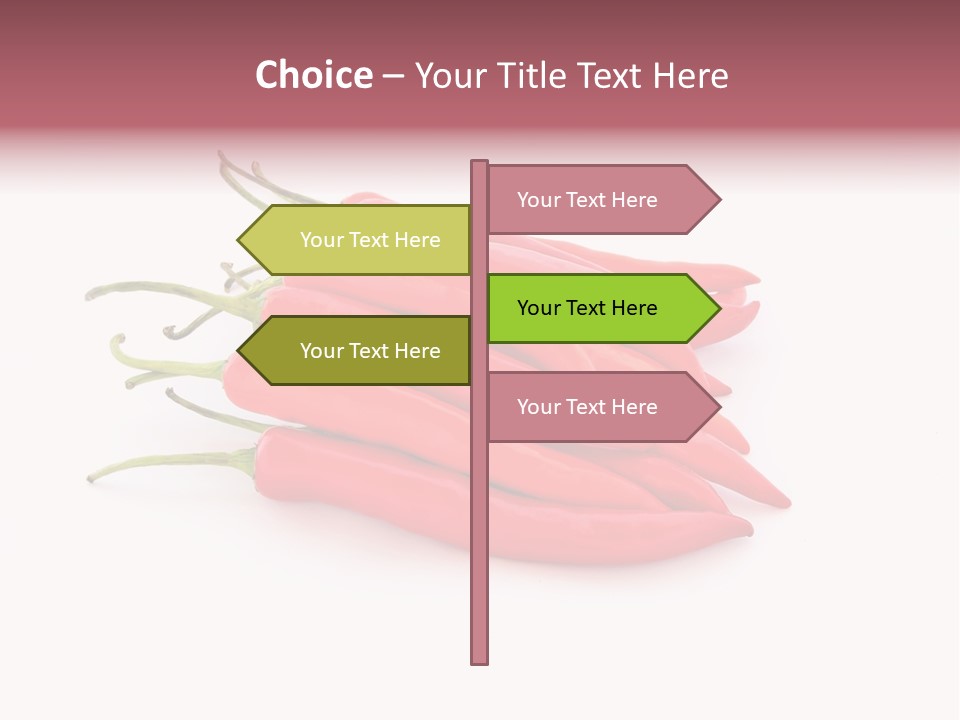 Pile Capsicum Annuum Produce PowerPoint Template