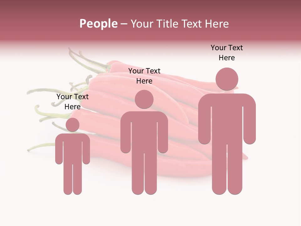 Pile Capsicum Annuum Produce PowerPoint Template